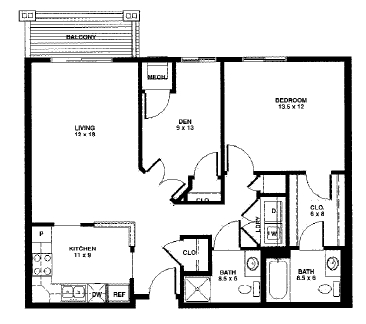 Unit C - One Bedroom-WAITLIST