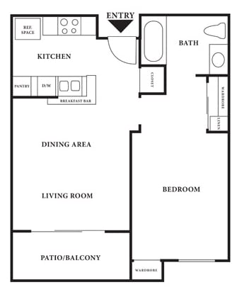 1BR/1BA - Pine Valley