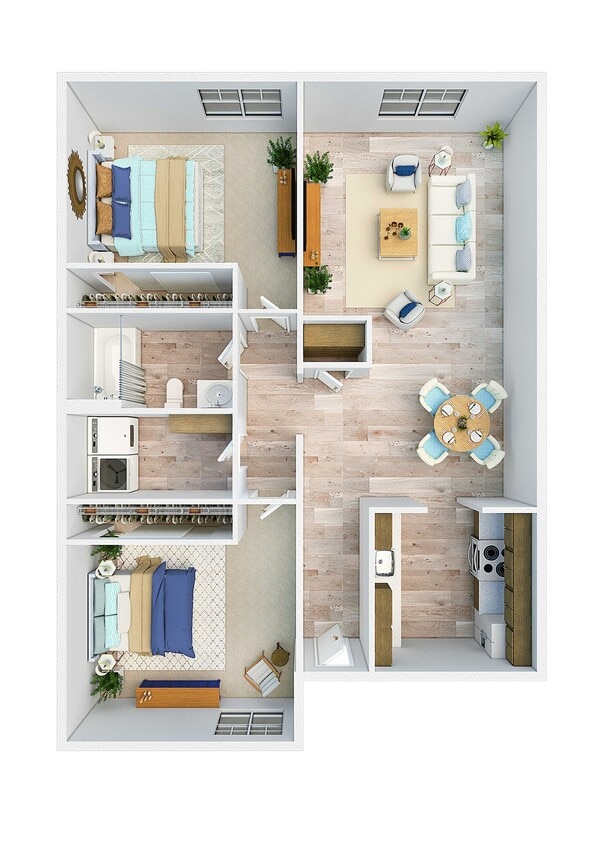 Floor Plan - Two Bedroom