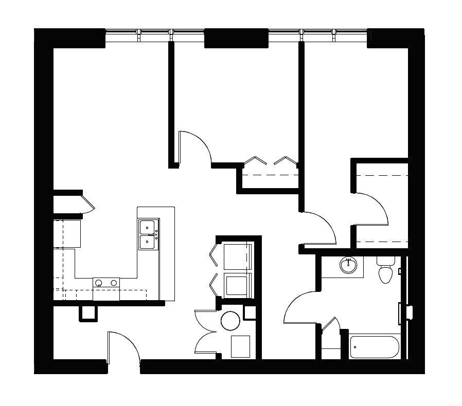 Floor Plan - The Sylvia 60%
