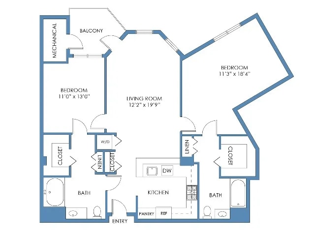 Floor Plan - B3 Beacon Hill