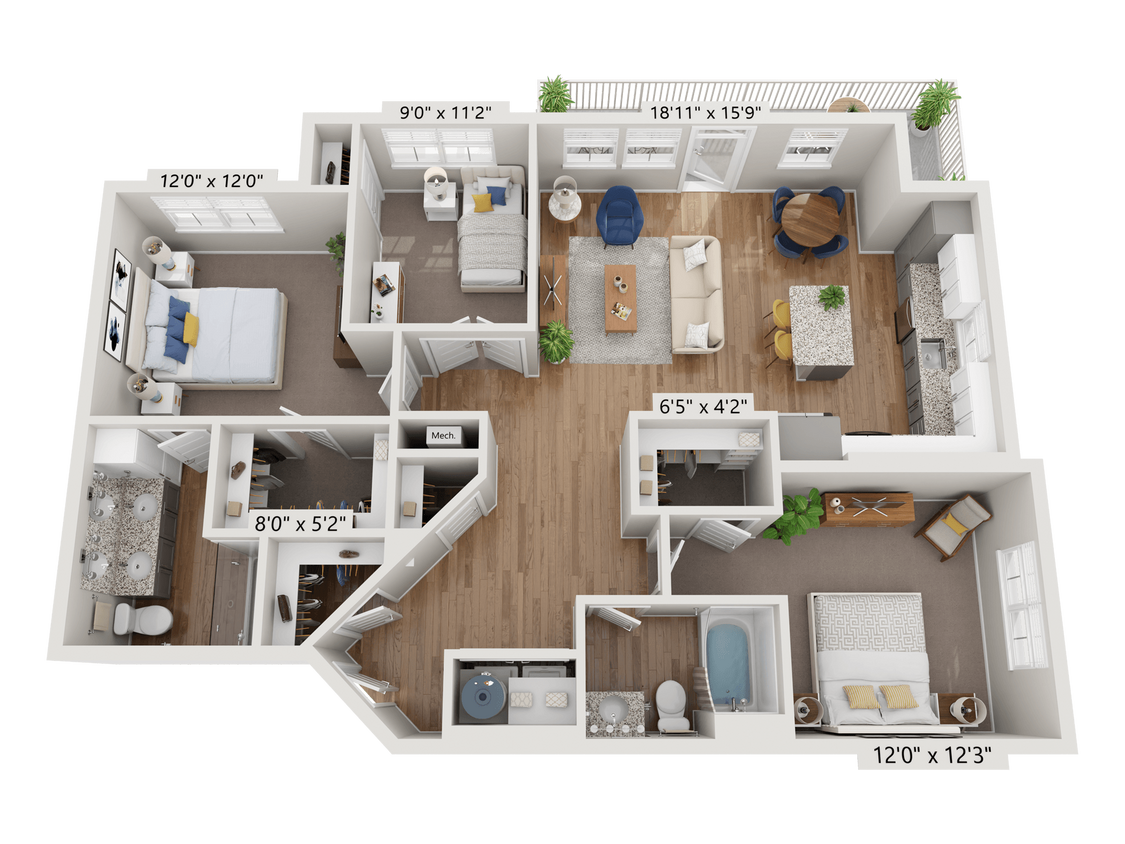 Floor Plan - C1A - Amethyst
