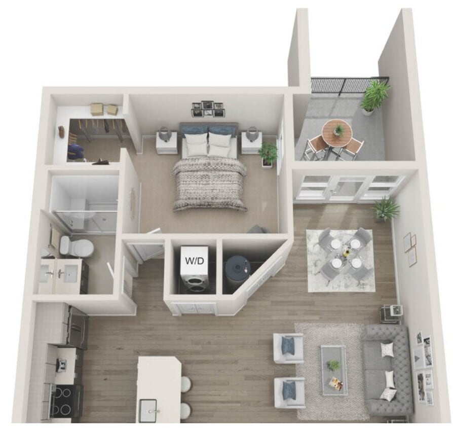 Floor Plan - Andante - One bedroom