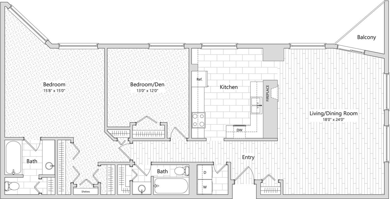Floor Plan - Tiffany | Floors 19 - 20