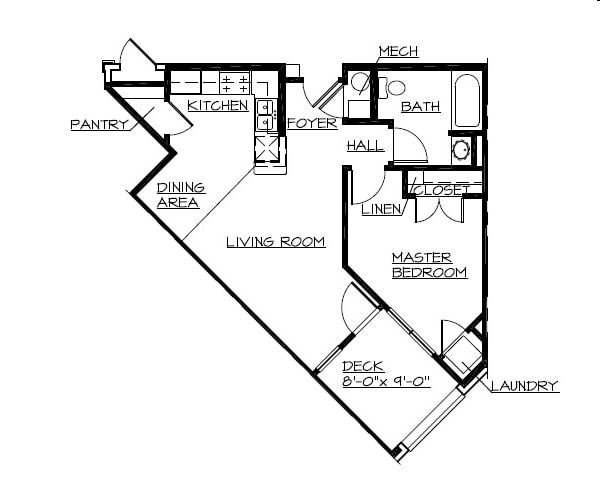 1BR/1BA - One Bedroom
