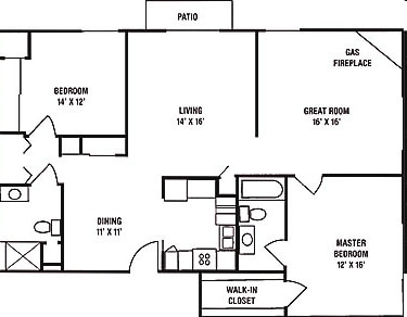 2BR/2BA - E1 & E2 - 2 Bedroom, 2 Bath