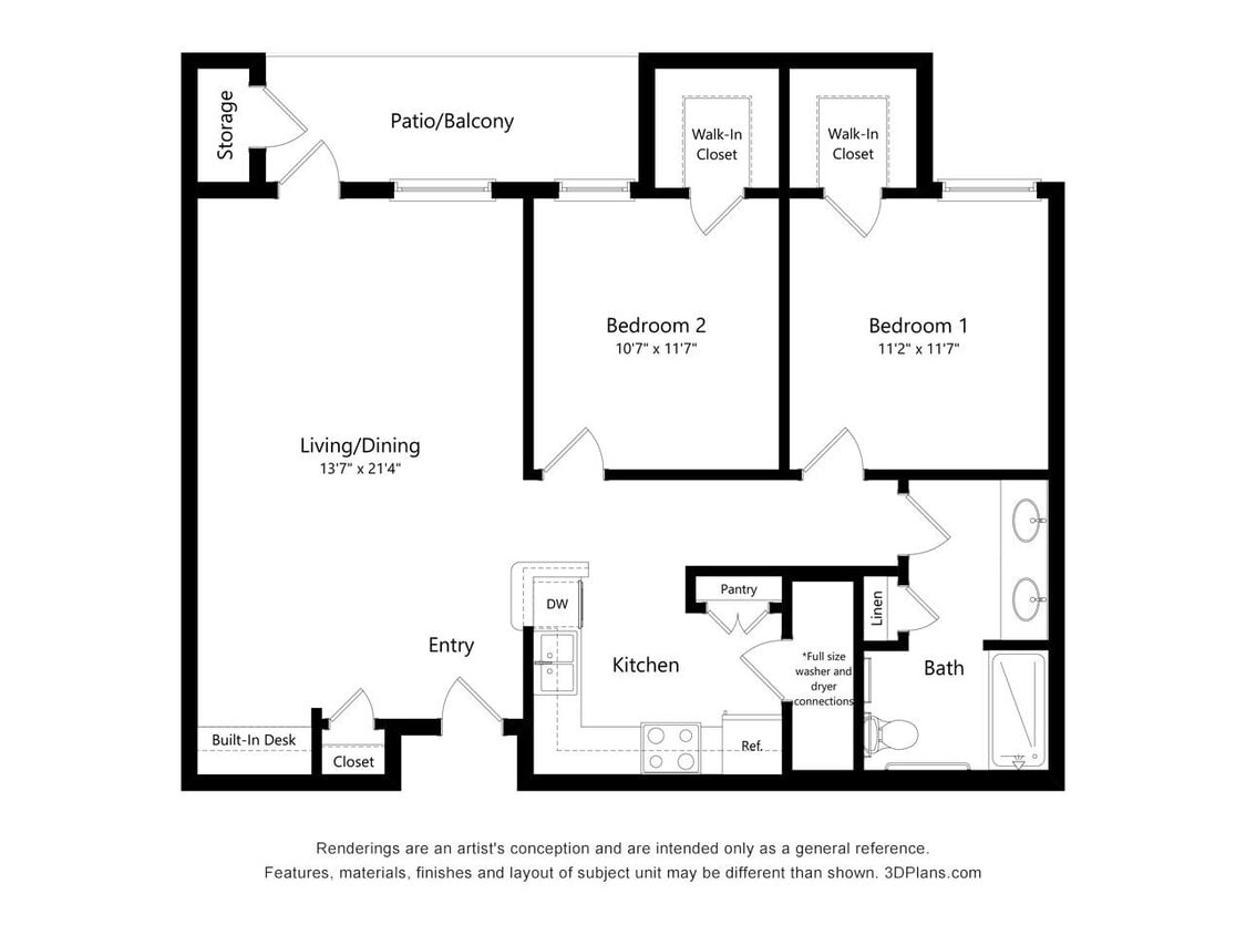 Floor Plan - Two Bedroom A