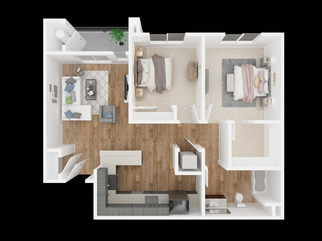 Floor Plan - 2x1 A