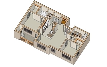2BR/2BA - 2x2
