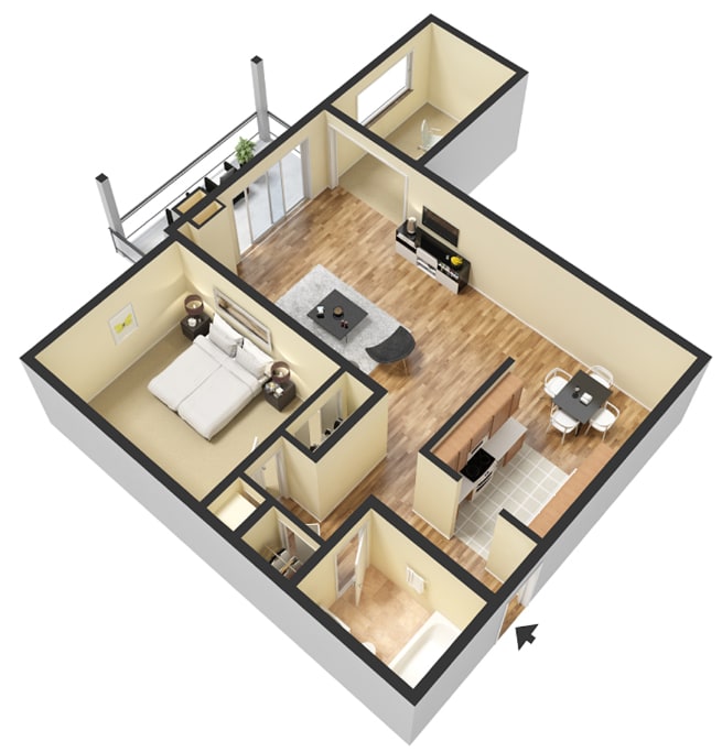 Floor Plan - Timberland + Den