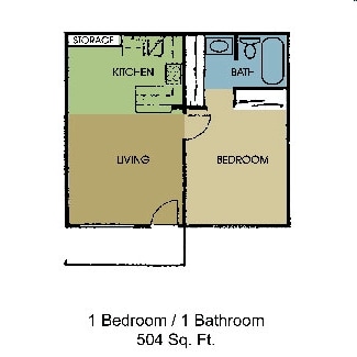 1BR/1BA - 1 Bedroom | 1 Bath