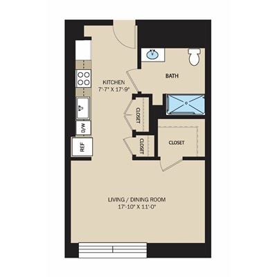 Floor Plan - Studio