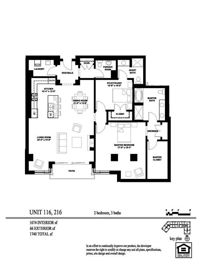 Floor Plan - 2 Bed 2.5 Bath