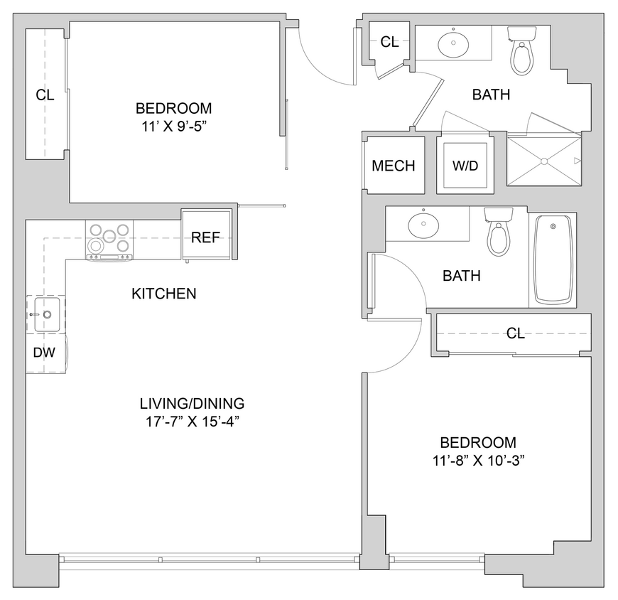 Floor Plan - 2 Bed_2 Bath-A3_2BR_SA