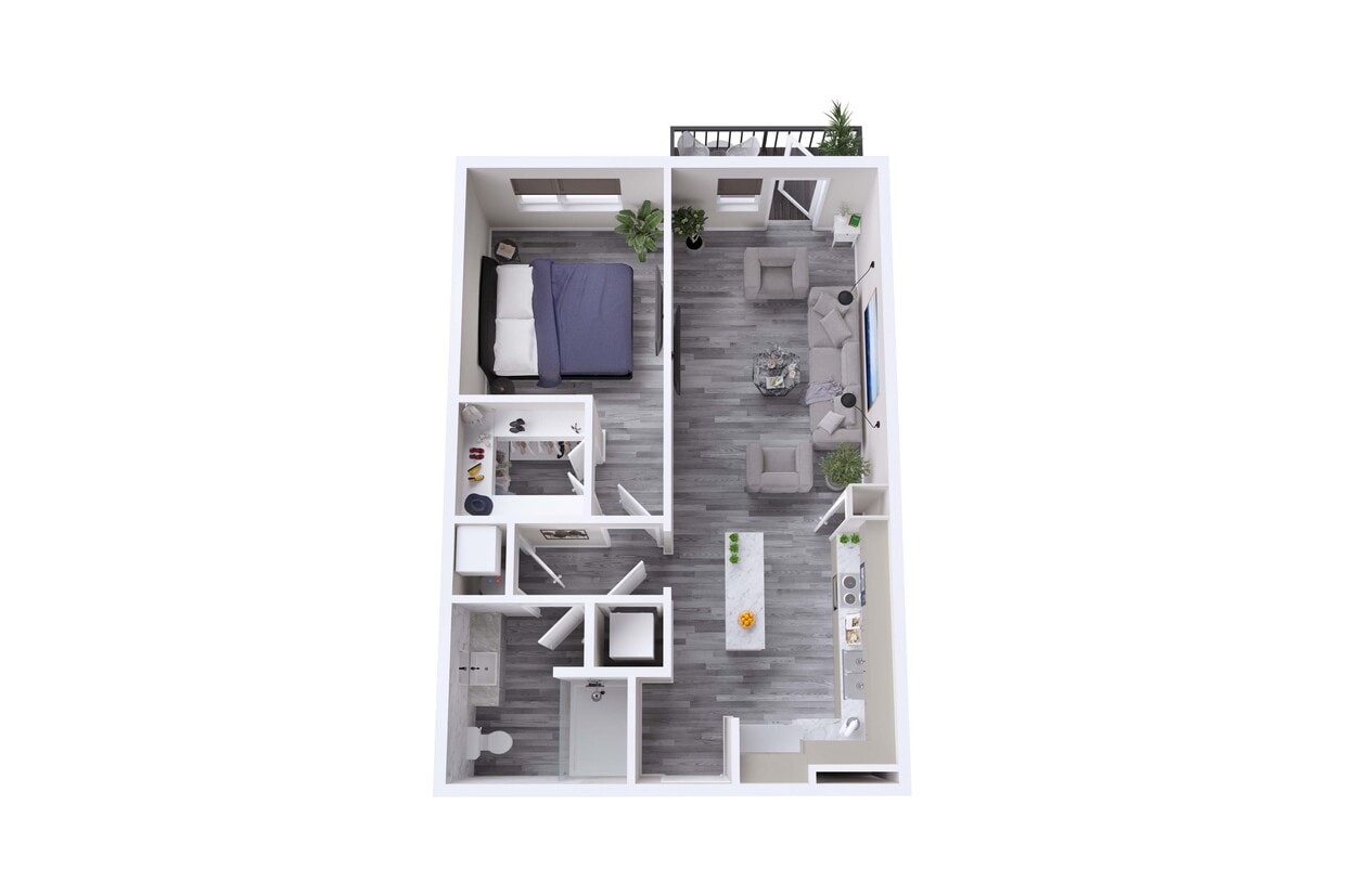 A2 | 1x1 | 759 sf - A2