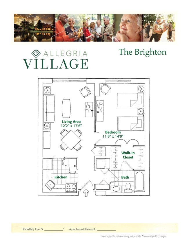 Floor Plan - One Bedroom