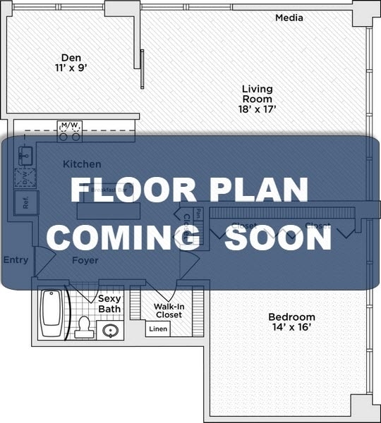 Floor Plan - One Bedroom 4-01