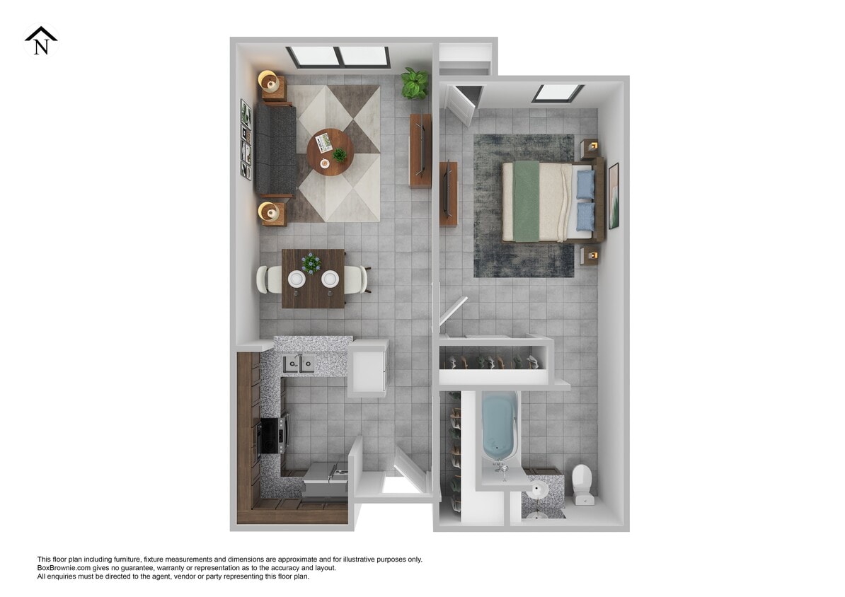 Floor Plan - 1 Bedroom
