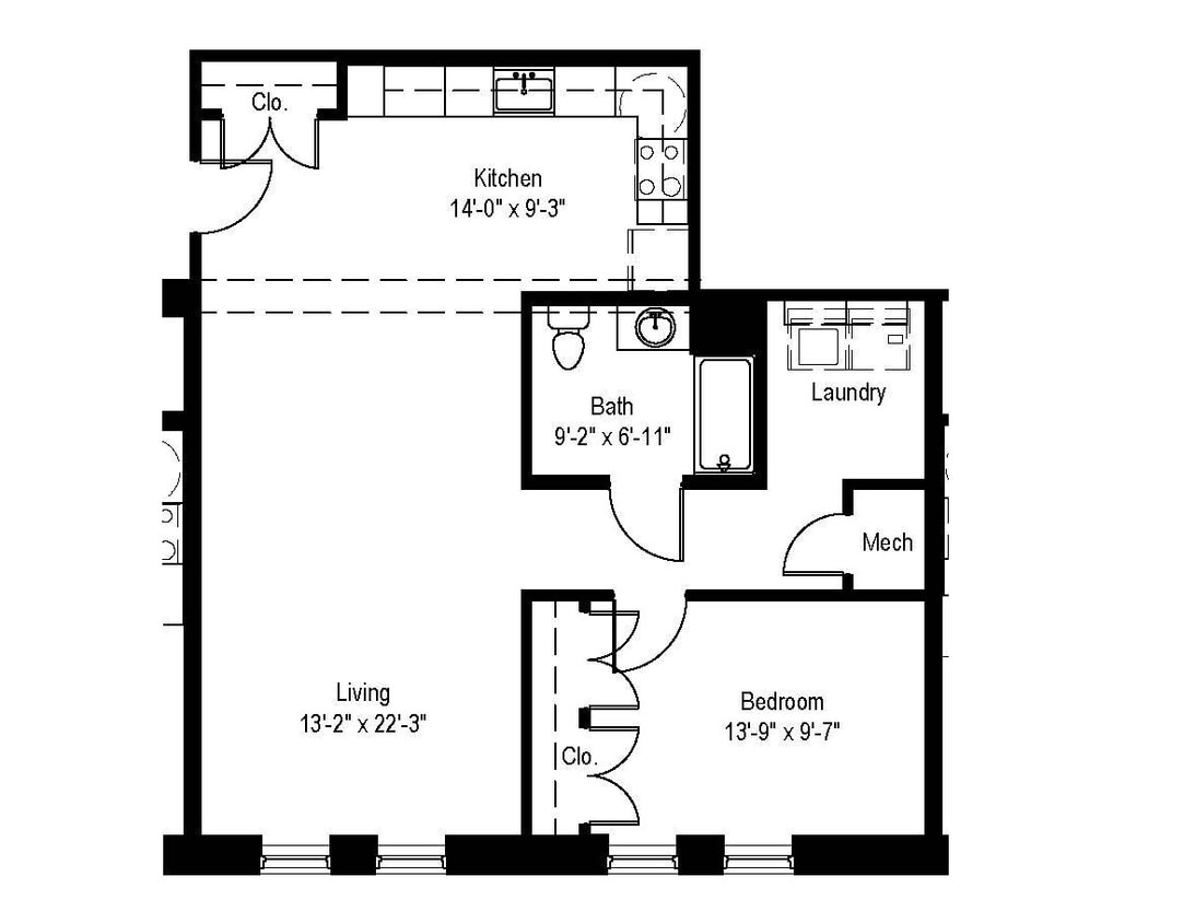 Floor Plan - The Theresa 60%