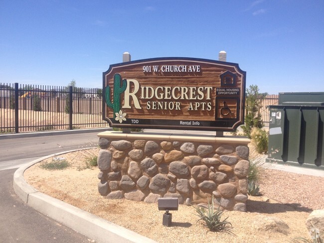 Front Sign - Ridgecrest Senior Apartments