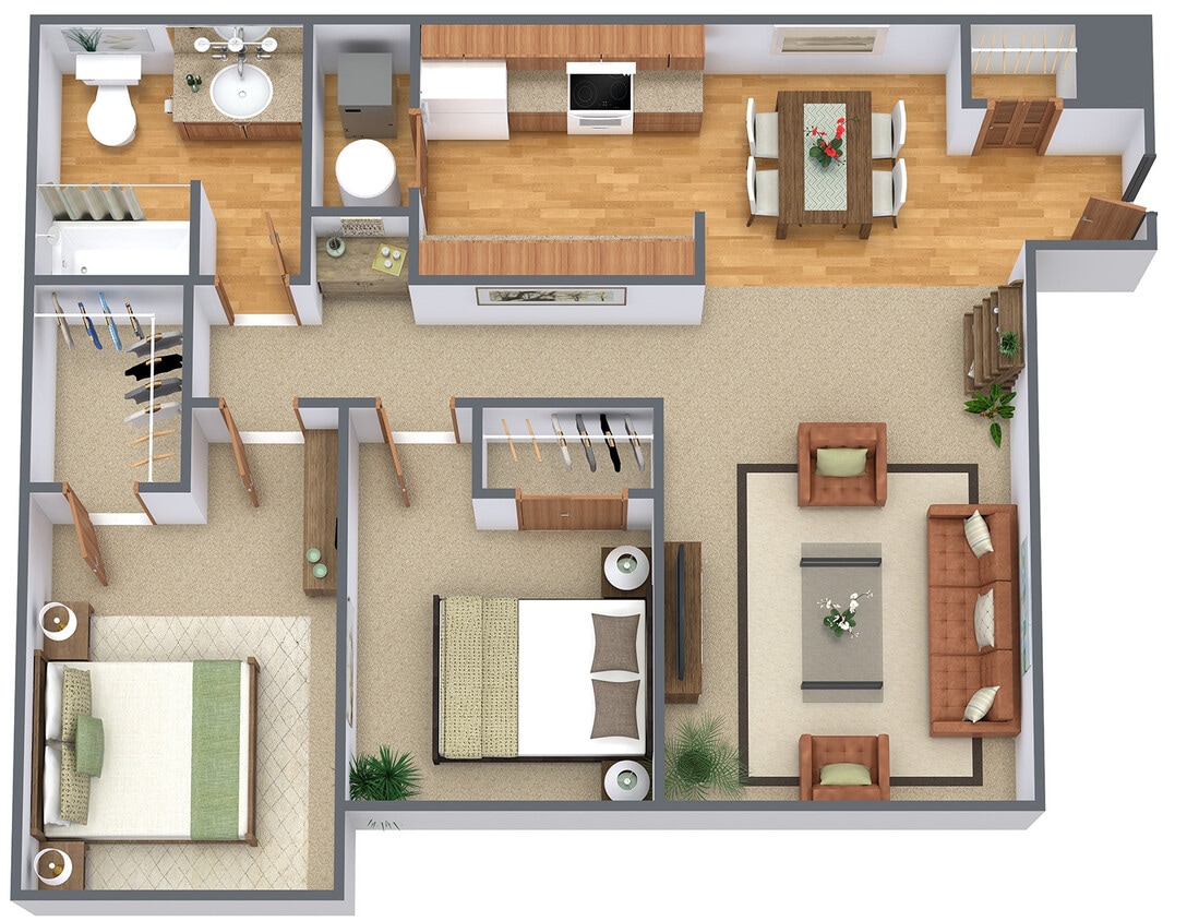 Floor Plan - Two Bedroom