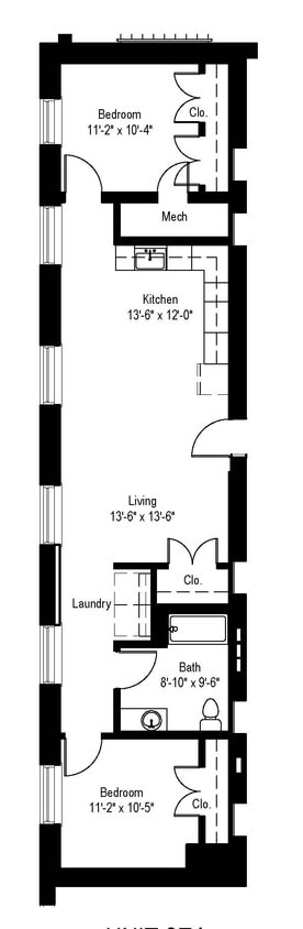 Floor Plan - The Edith 60%
