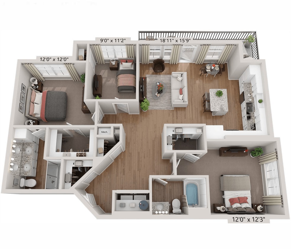 Floor Plan - C1 - Sapphire