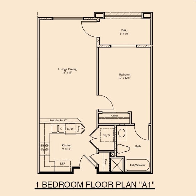A1 - 1BR - 1BA