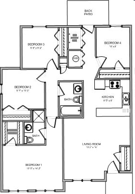 4BR/2BA - 414B
