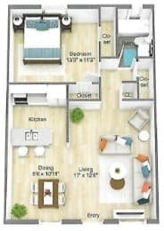 One Bedroom One Bath - One Bedroom One Bath