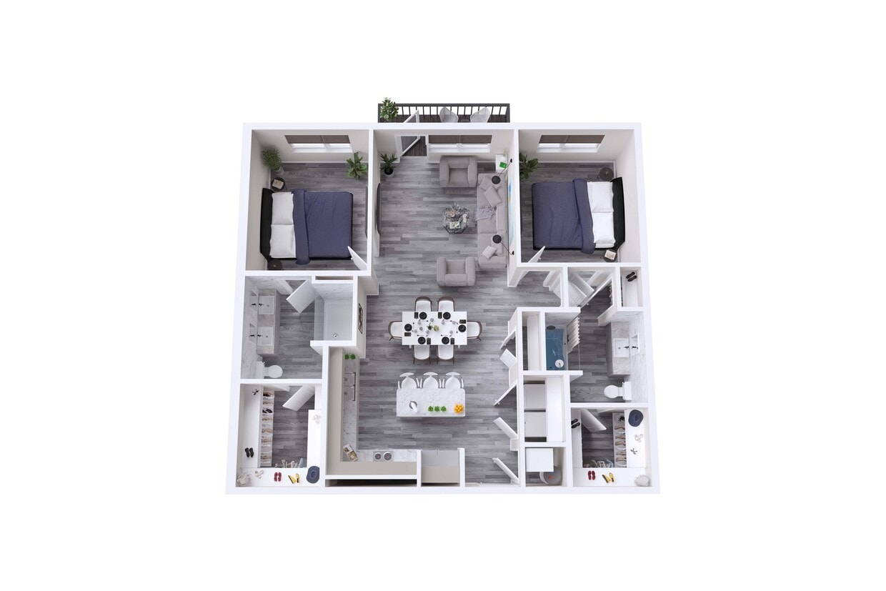 B1 | 2x2 | 1188 sf - B1