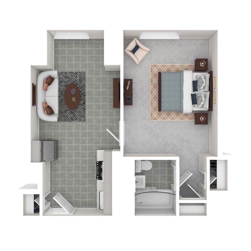 Floor Plan - One Bedroom