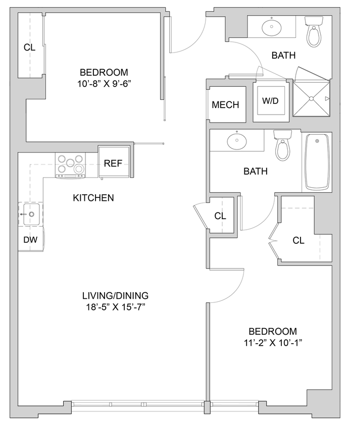 Floor Plan - 2 Bed_2 Bath-A1_2BR_SA