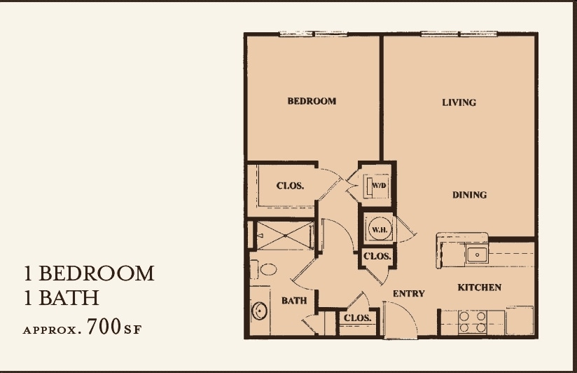 1BR/1BA - 1 Bedroom | 1 Bath