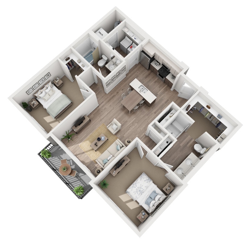 Plan-Serenade-B5.jpg - Two Bedroom