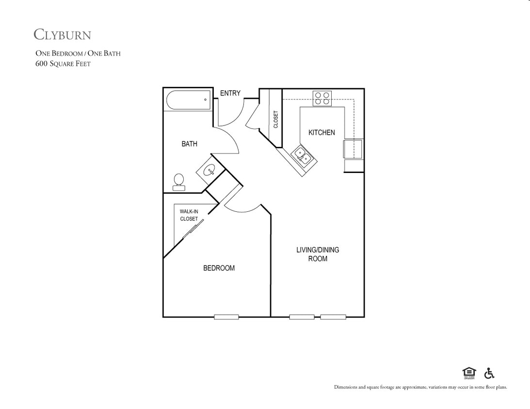 1BR/1BA - One Bedroom
