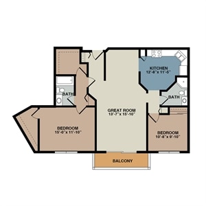 Floor Plan - 2/2 C