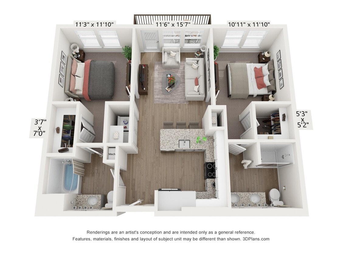Floor Plan - B1 - Lagoon