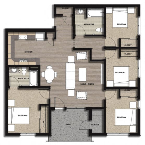 Floor Plan - 4 Bedroom