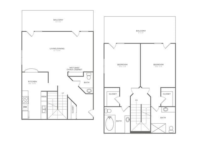 B2WSH | 3x2.5 | 1441 sq ft - B2WSH