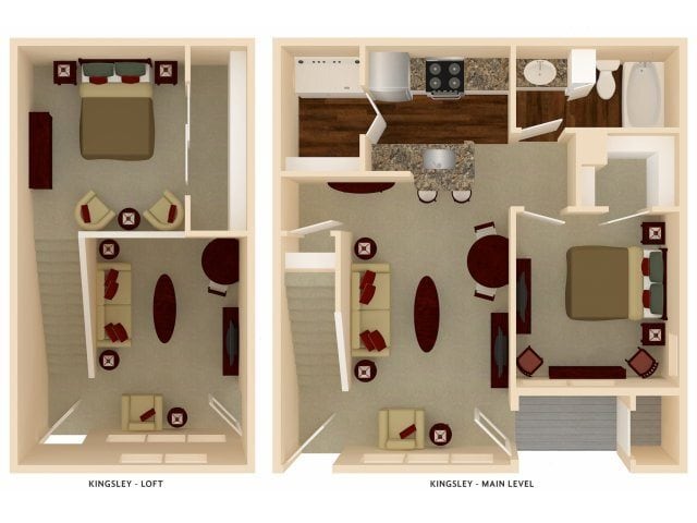 Floor Plan - The Kingsley w/ Loft