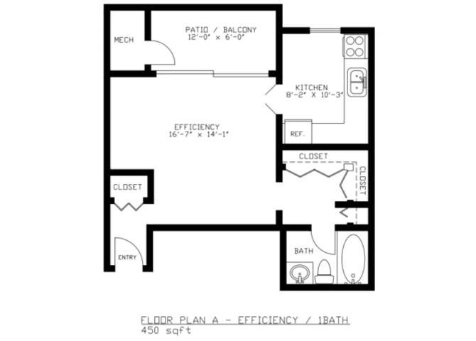 Floor Plan - EFFICIENCY