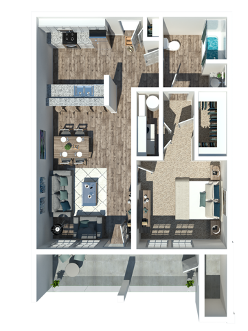 One Bedroom One Bathroom - 1 Bedroom 1 Bath