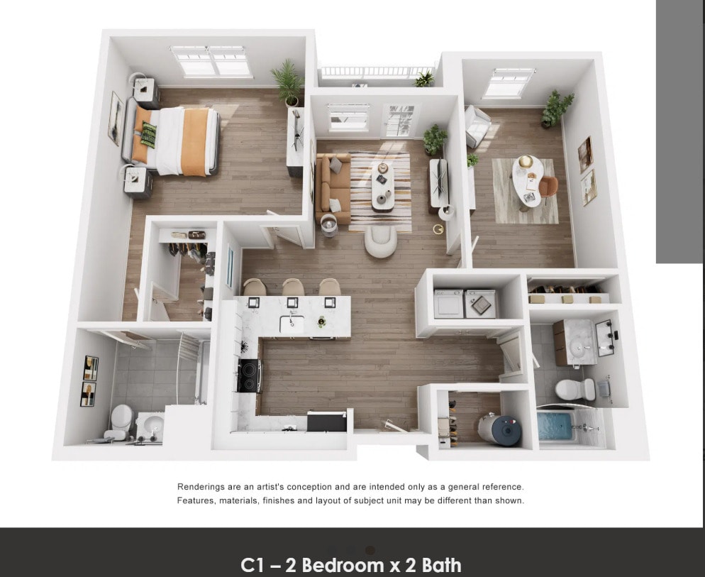 Floor Plan - 2BR 2BA