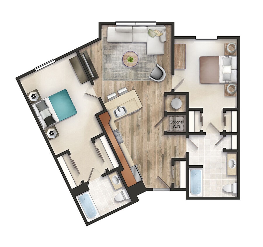 Floor Plan - 2 Bedroom