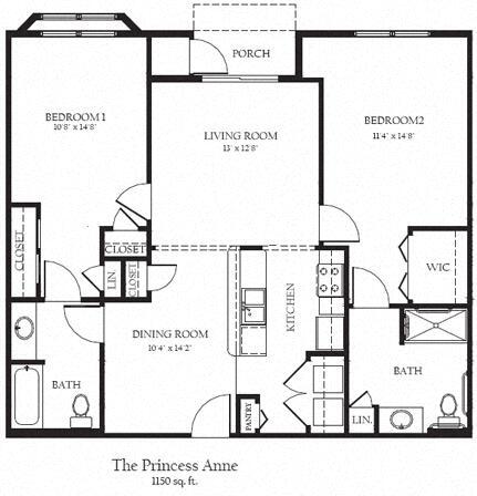 Floor Plan - The Princess Ann R-BF