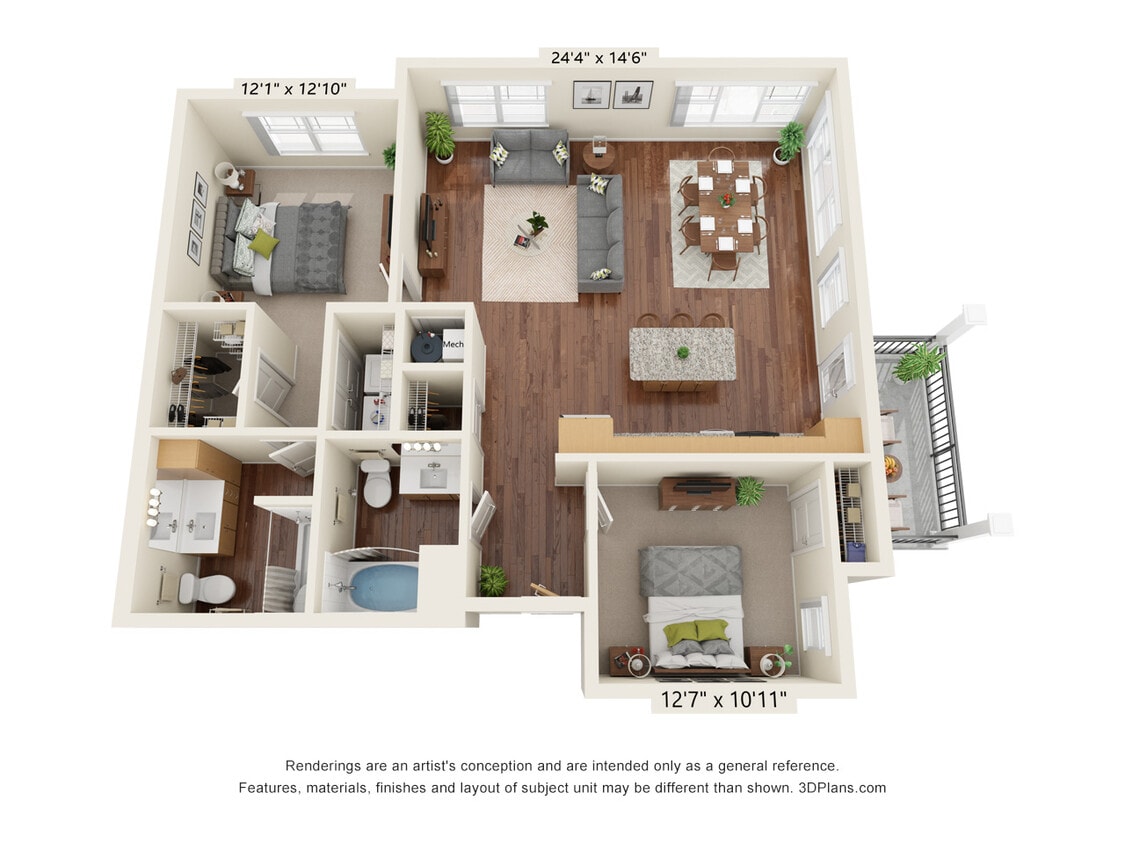 Floor Plan - Two Bedroom B5