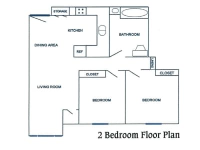Floor Plan - Two Bedroom