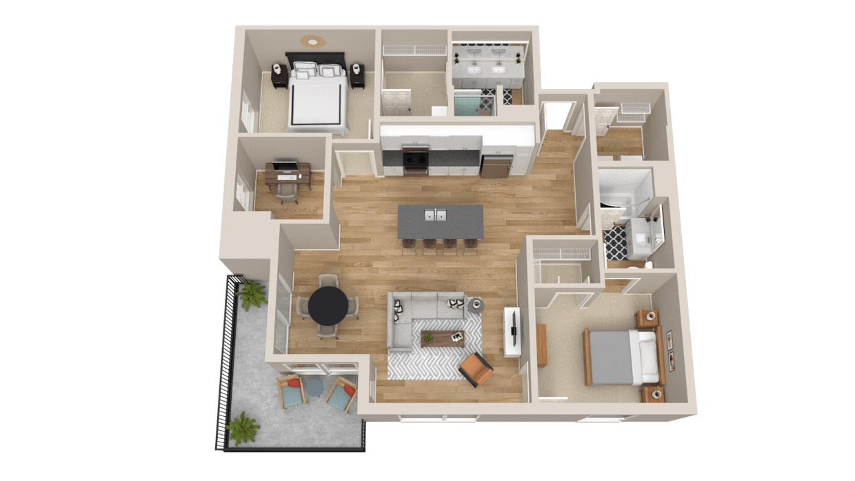 Floor Plan - Harlow with Den
