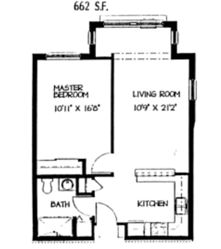 1BR/1BA - HAWL- 60% 1 bed 1 bath 